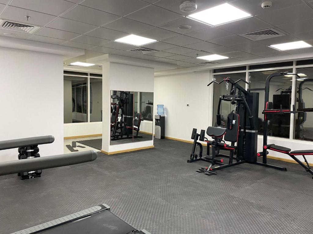 A fully equipped gym in Best Western Premier, M Four Hotel