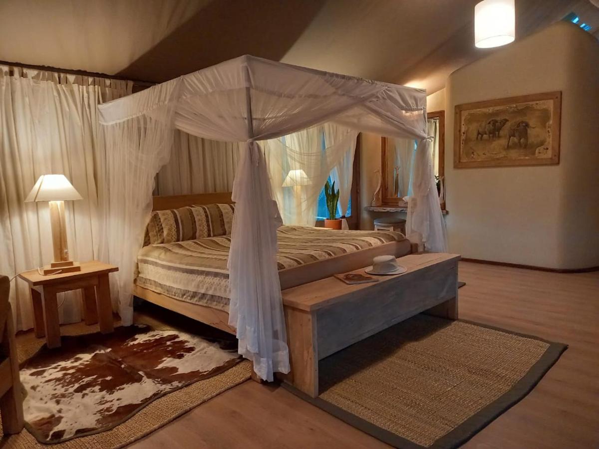 This photo shows a double room at Mara Maisha Luxury Camp