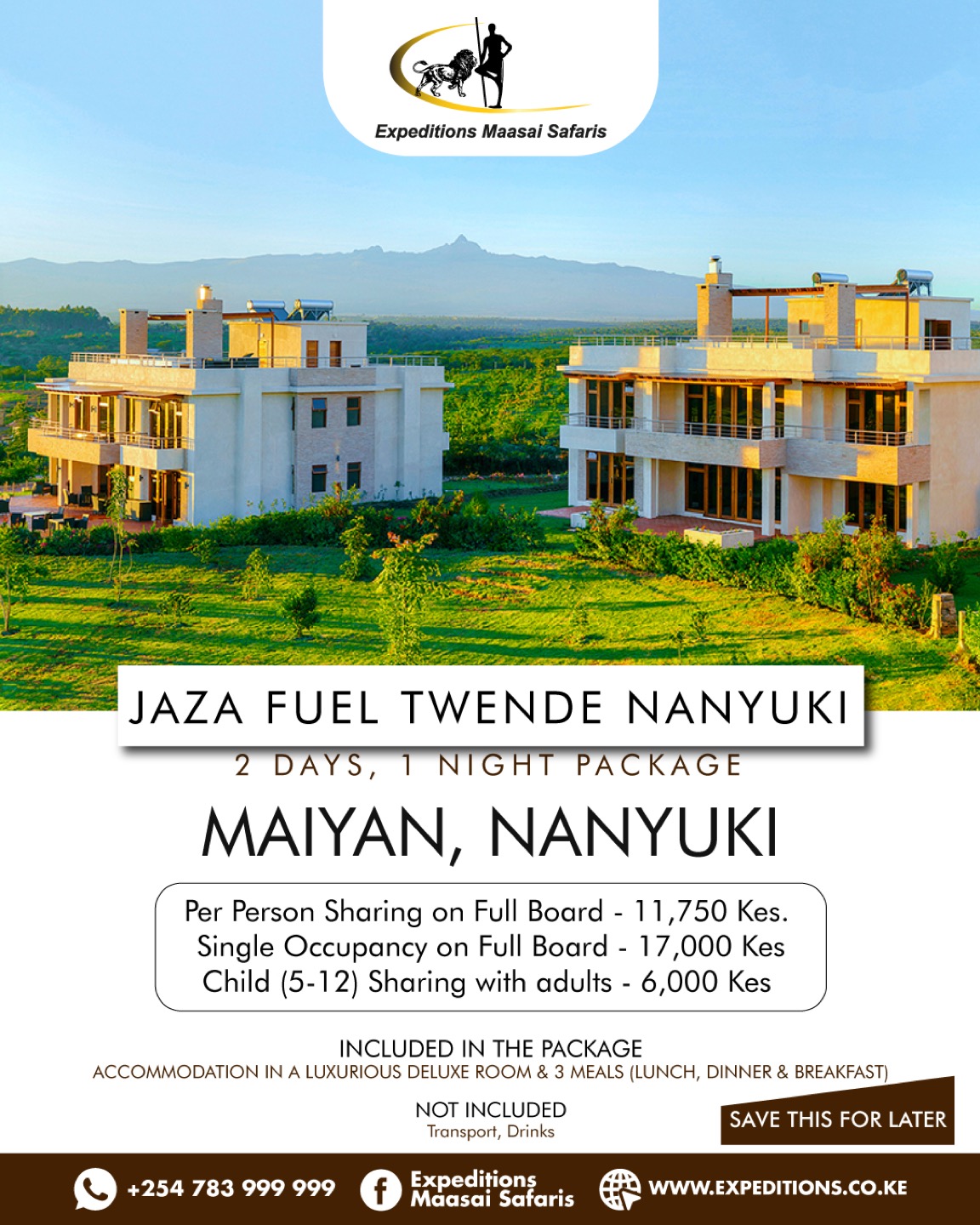 Maiyan Villas, Nanyuki. Enjoy the best rates for a staycation in one of Mount Kenya's Most Popular resort.