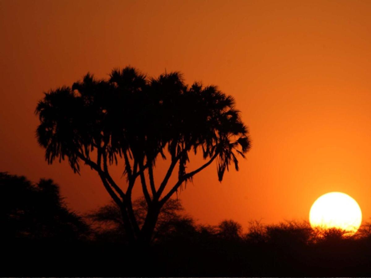 A beautiful sunset at the Sarova Shaba Game Lodge in Samburu