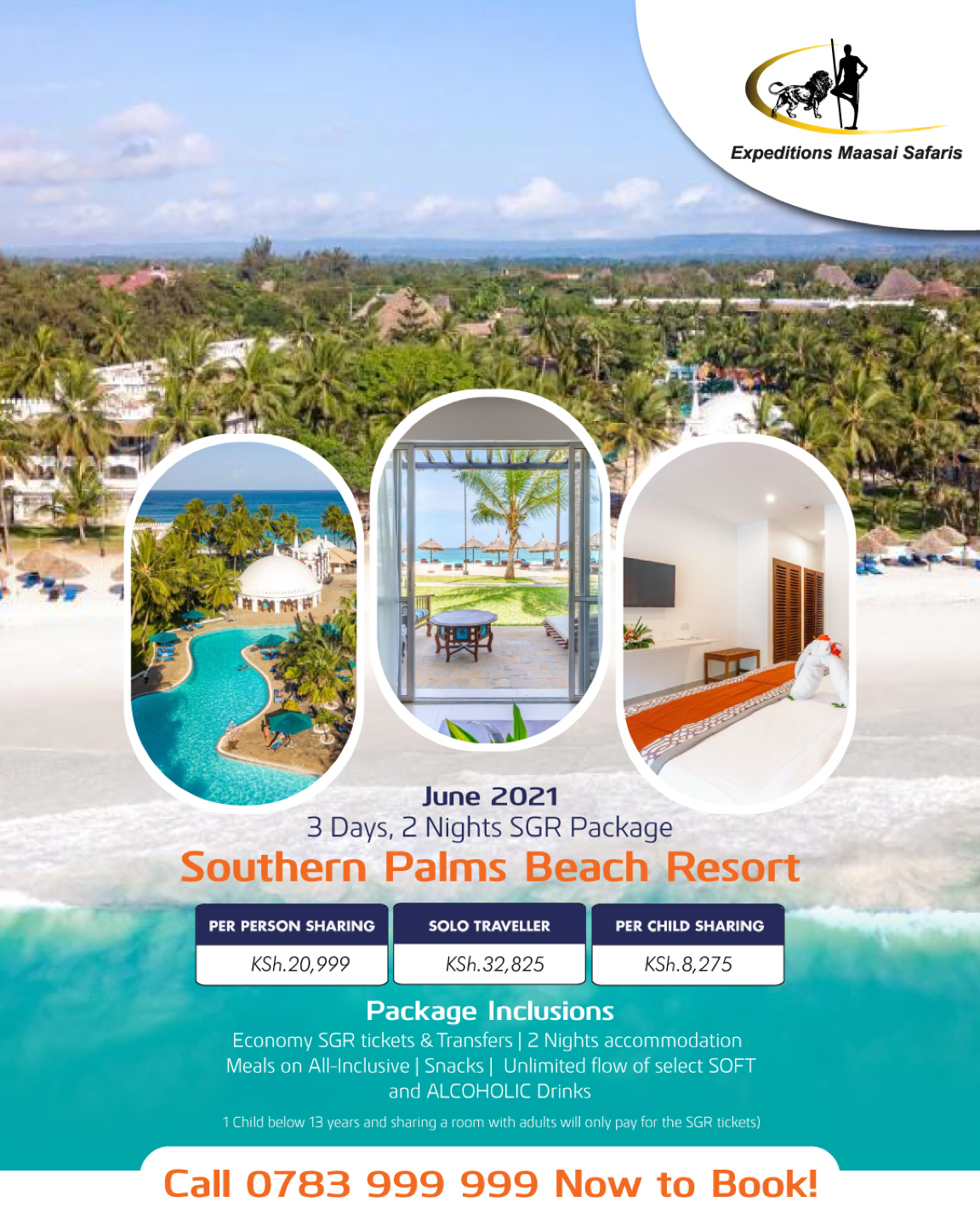 Southern Palms Beach Resort, Diani Kenya